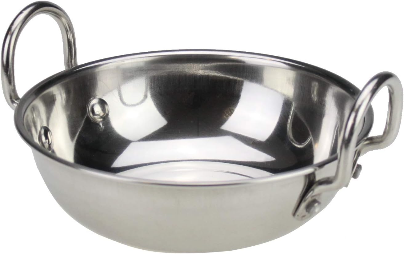 Flat Bottomed Balti Serving Dish 17cm