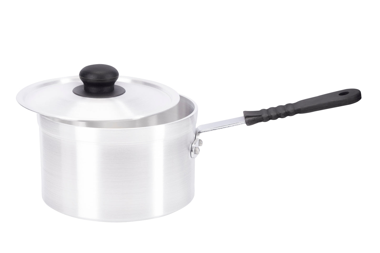 18cm Aluminium Medium Duty Saucepan Silicon Handle (1018)