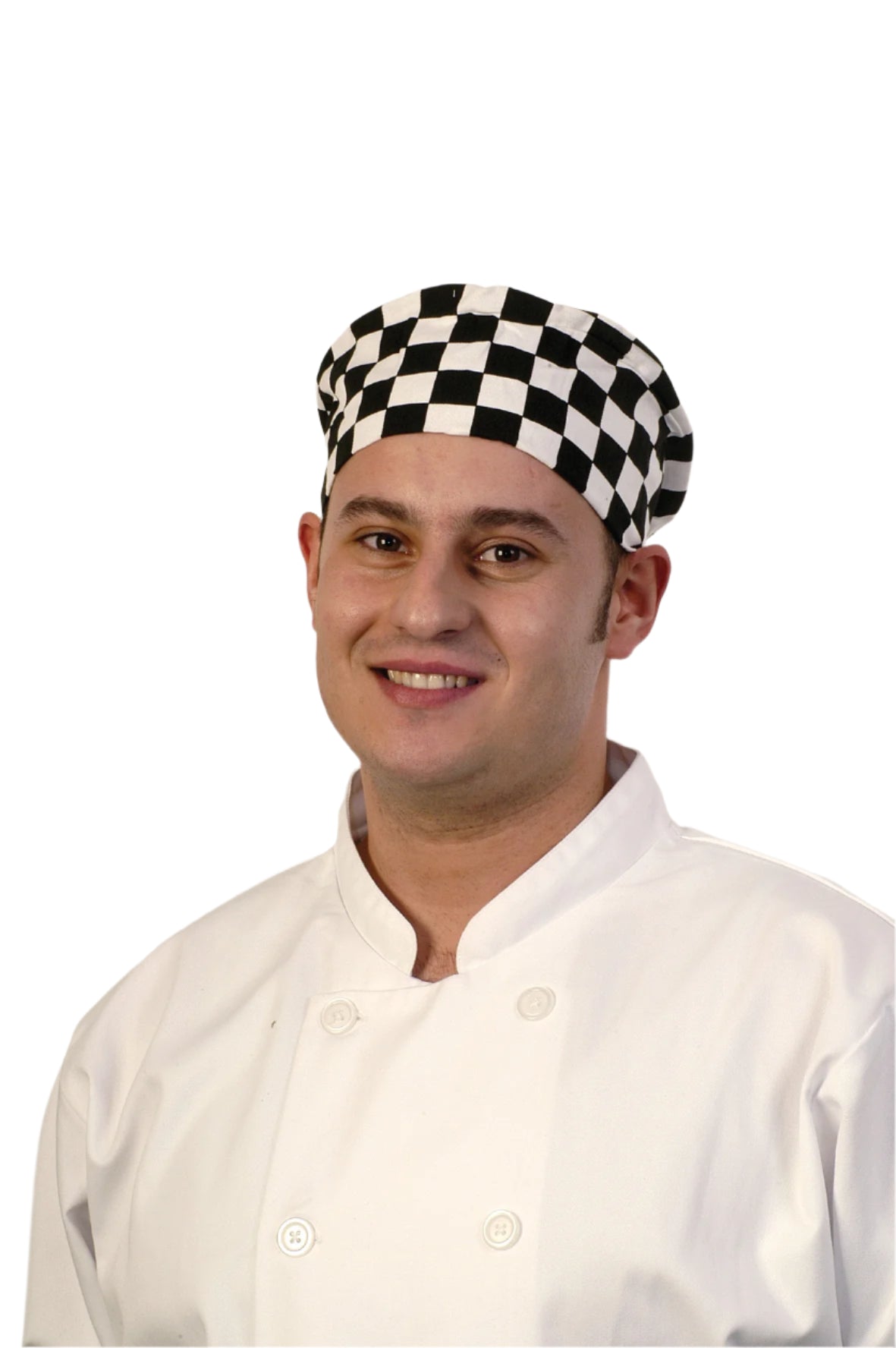 Classic Skull Cap - Large Check - Black
