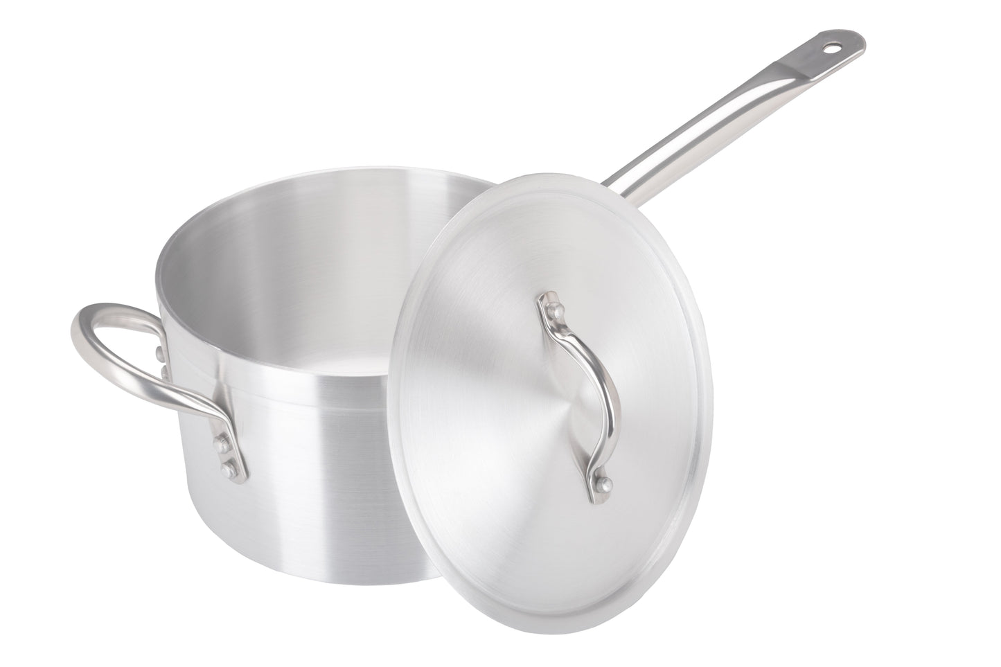24cm Aluminium Heavy Duty Saucepan Metal Handle (3024)