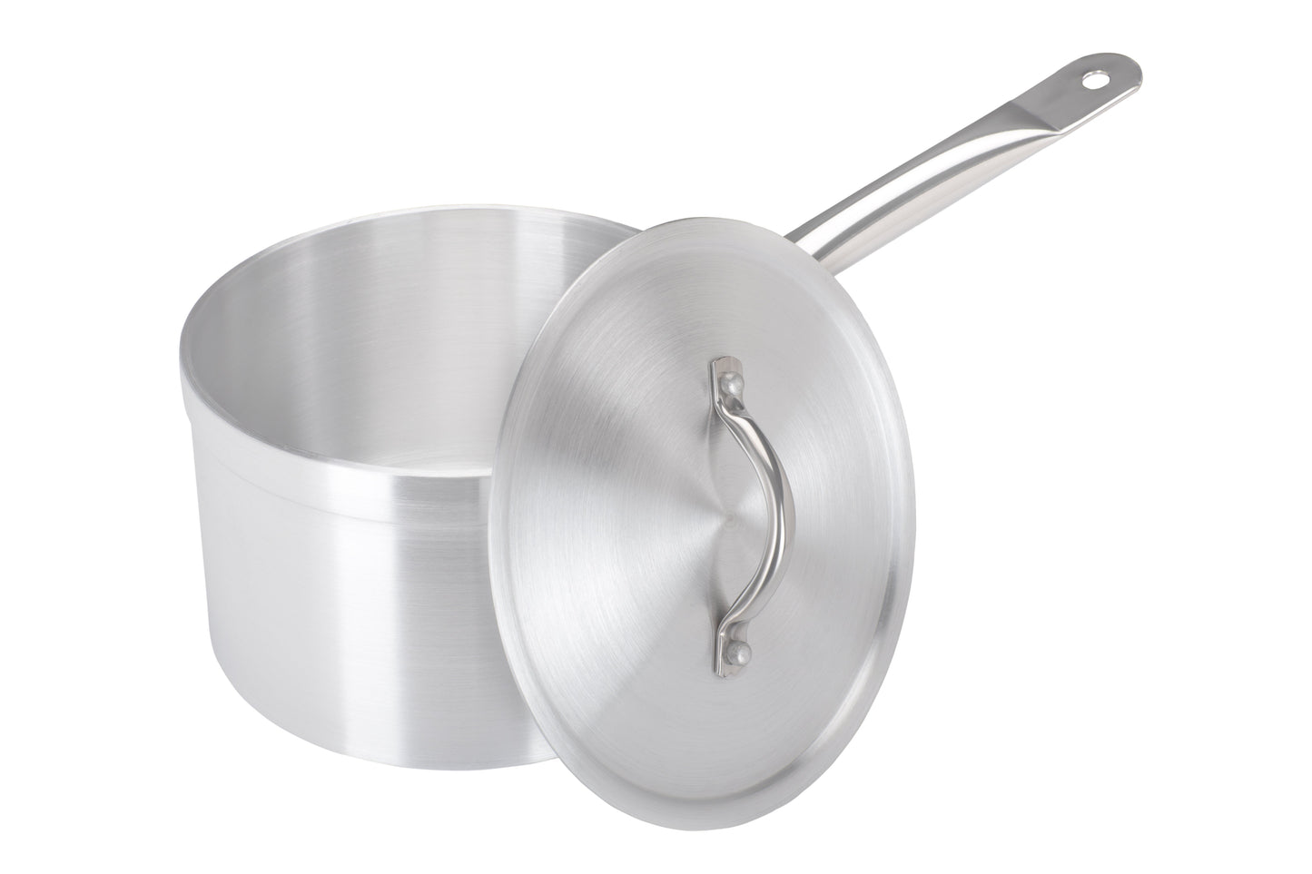 18cm Aluminium Heavy Duty Saucepan Metal Handle (3018)