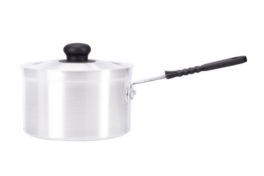 16cm Aluminium Medium Duty Saucepan Silicon Handle (1016)