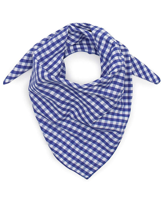 Classic Small Check Neckerchief - Blue