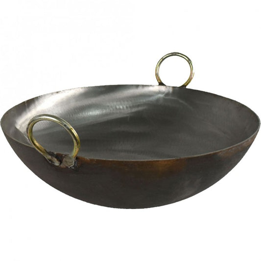 Black Iron Kadai Wok 22inch