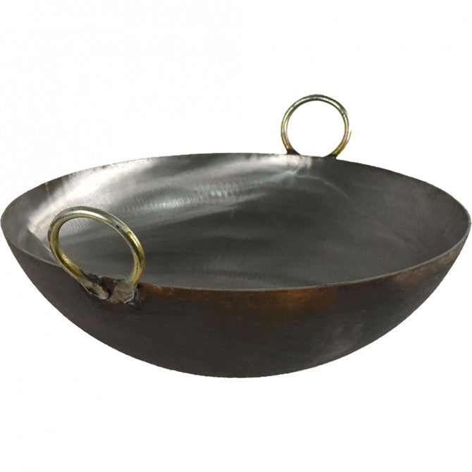Black Iron Kadai Wok 34inch