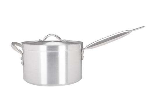 24cm Aluminium Heavy Duty Saucepan Metal Handle (3024)