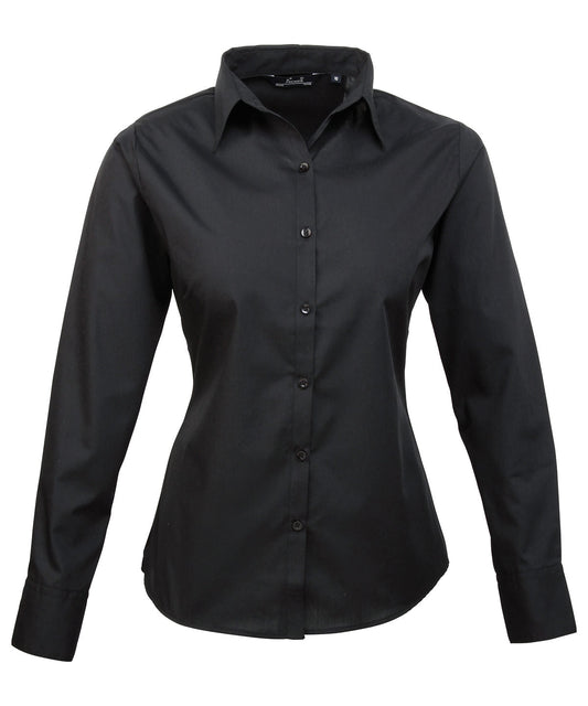 Ladies Poplin Blouse - Long Sleeve